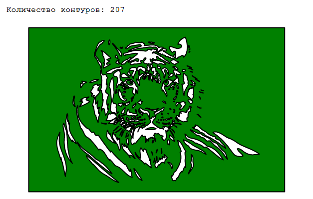 Lion-shaped vector cutting preview from original Plasmicon software